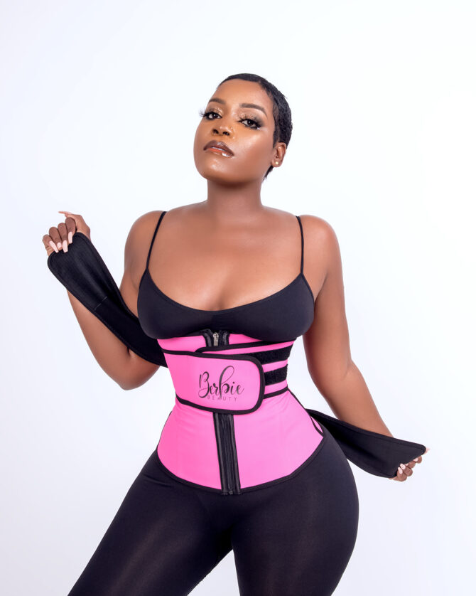 Double belly compression waist trimmer