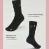 Ventilated  soft mesh embroidered socks