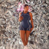 MORGAN SNATCHED ROMPER