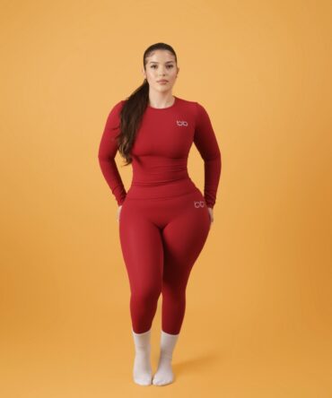 BONNIE  SET - Xtralarge: UK 18, Burgundy