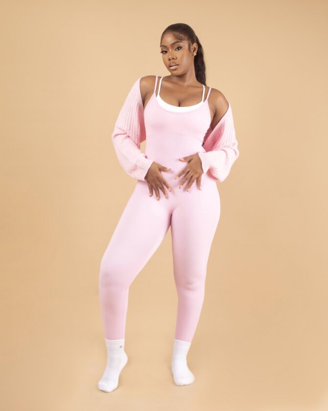BLUSH SCLUPT JUMPSUIT SET - Image 3