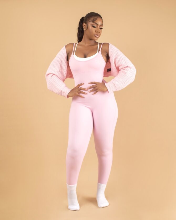 BLUSH SCLUPT JUMPSUIT SET