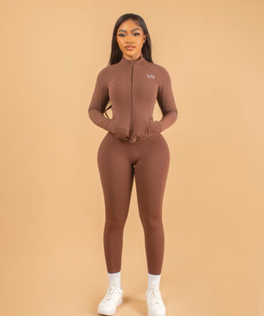 DARCY SET - BROWN, Large: UK 14-16