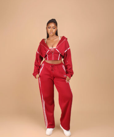 SUGAR RUSH TRACKSUIT - Wine, Small: UK 8-10