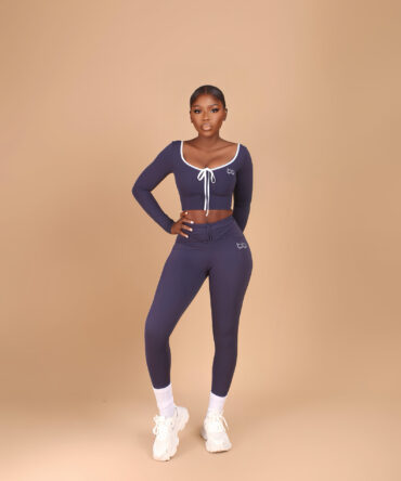 ELOWEN SET - Navy blue, Large: UK 14-16