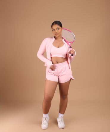 RAVEN TENNIS SET - Large: UK 14-16, Peach